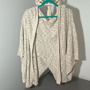 Free People Shrug Oversized Cardigan - M/L Beige